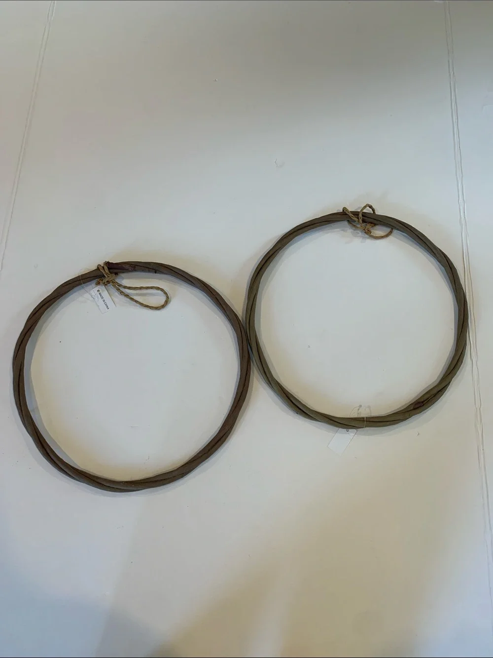 ⁠2 Pc Paper Wrapped Wire Wreath Frames 12
